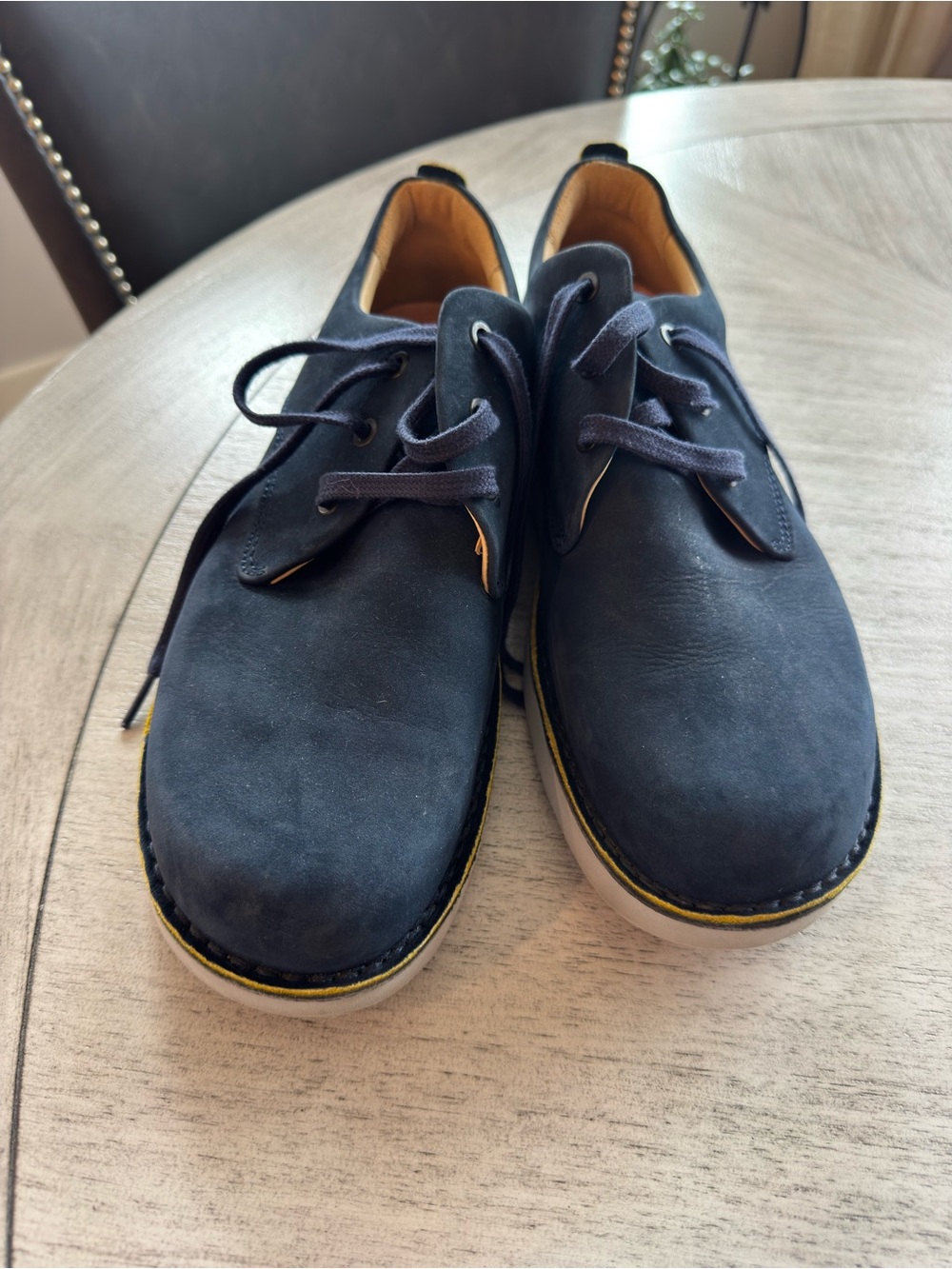Hubbard Men's Navy Suede Slip-On Loafers